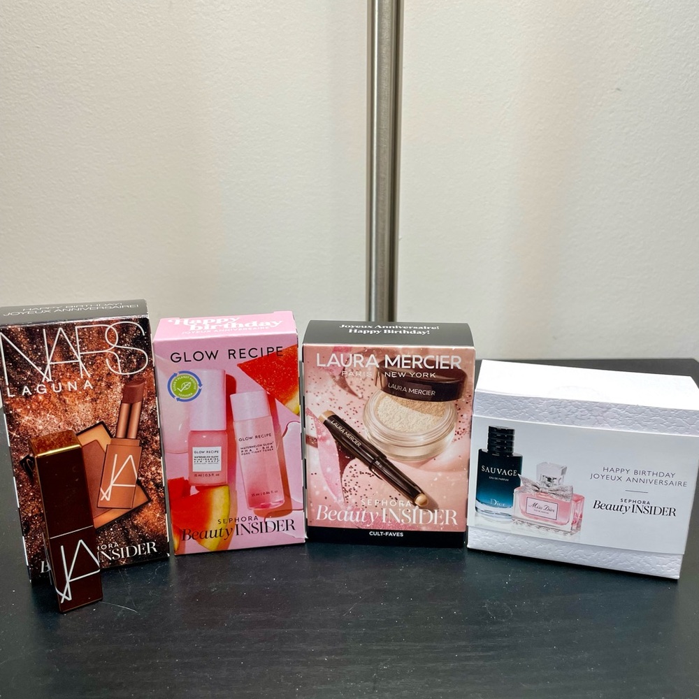 Sephora Birthday sets - NEW - dior, glow, nars, laura mercier